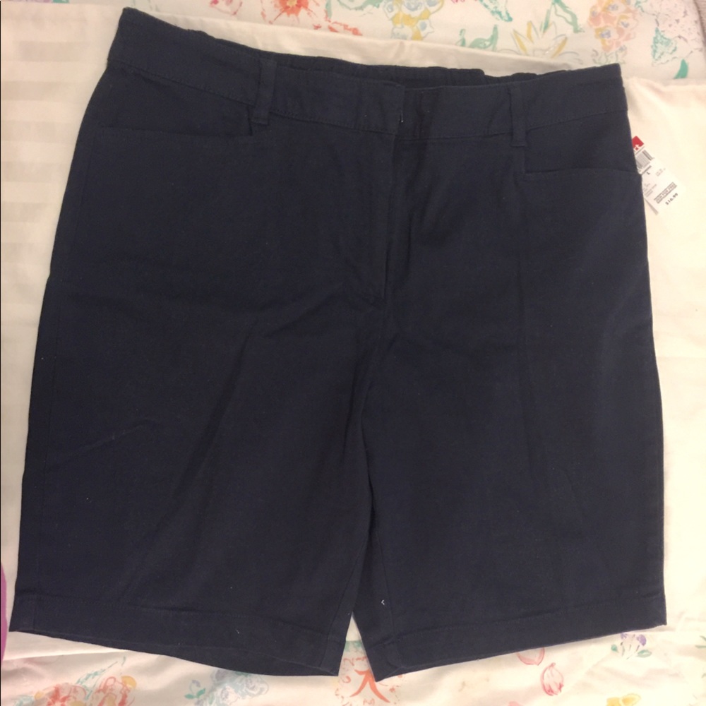 Basic Editions Dark Blue Shorts with Pockets